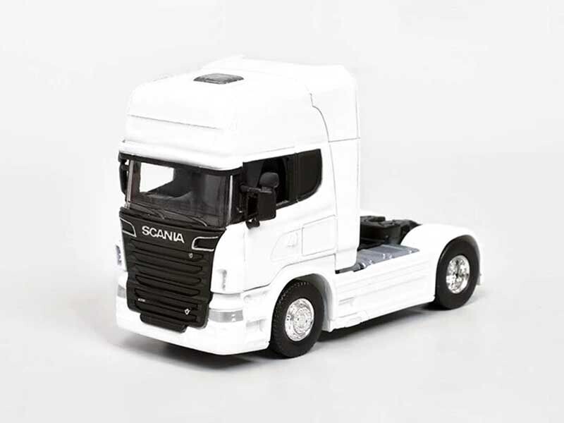 Welly Scania V8 R730 1:64 bílá